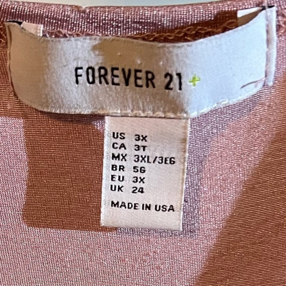 FOREVER 21 Size 3X Party Dress Light Pink/Rose Color Very Stretchy! - Picture 4 of 5